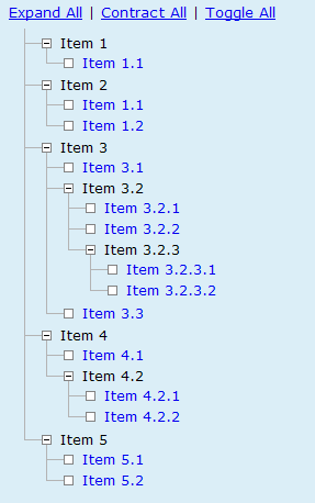 Abhinay's Web-Dev Blog: jQuery Animated Tree Menu